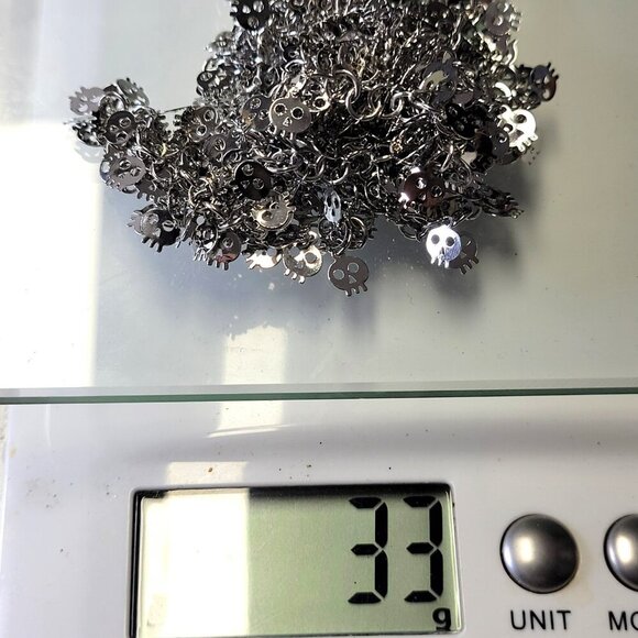 Skull Charm Long Necklace - Picture 7 of 7